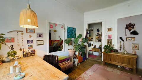 Østerbro - Good Karma - Close Metro 3 People: Dining Room, Living Room