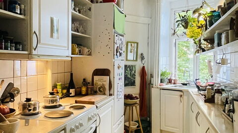 Østerbro - Good Karma - Close Metro 3 People: Kitchen