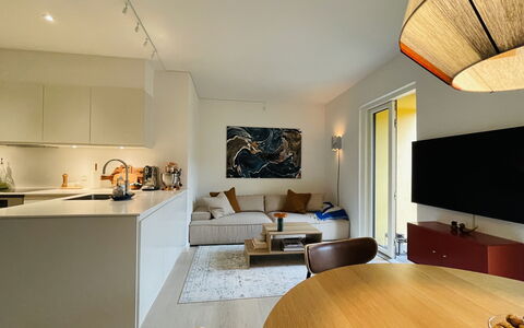 Townhouse- Nørrebro - 2 Levels - 4 People: Dining Room, Kitchen, Living Room