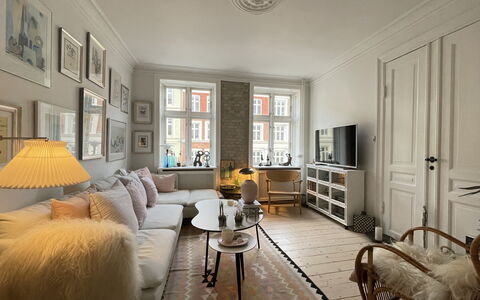 Vesterbro - 1 Br - 2people-close To Enghave Metro: Living Room