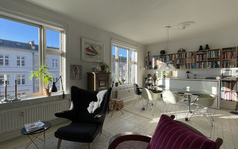 Østerbro - 1 Br - 3 People- Close To Metro: Living Room