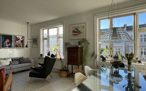 Østerbro - 1 Br - 3 People- Close To Metro: Living Room