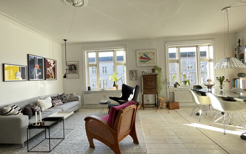 Østerbro - 1 Br - 3 People- Close To Metro: Living Room