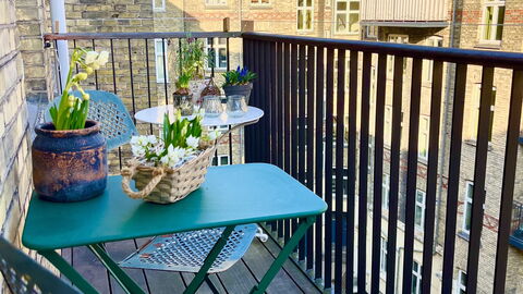 Østerbro - 1 Br - 3 People- Close To Metro: Balcony / Terrace / Patio