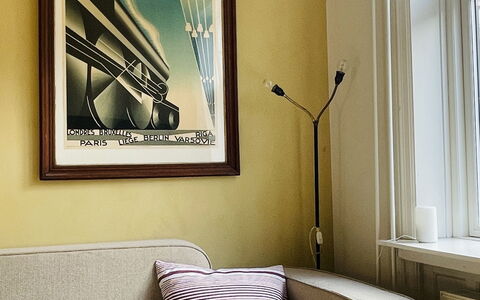 Nørrebro - 2 People - 1 Br - Close To Metro.: Living Room