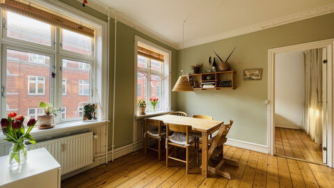 Nørrebro - 2 People - 1 Br - Close To Metro.: Dining Room
