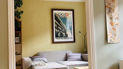 Nørrebro - 2 People - 1 Br - Close To Metro.: Living Room