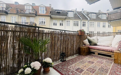 Vesterbro - 2 People - 1 Br - Close To Tivoli: Balcony / Terrace / Patio