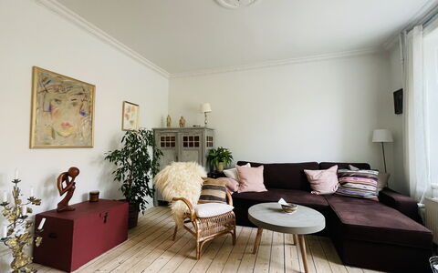 Østerbro - Close To Metro - 3 People: Living Room
