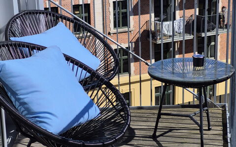 Vesterbro - 3 People - 1br - Close To Tivoli: Balcony / Terrace / Patio