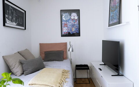 Vesterbro - 3 People - 1br - Close To Tivoli: Bedroom
