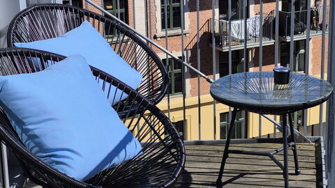 Vesterbro - 3 People - 1br - Close To Tivoli: Balcony / Terrace / Patio