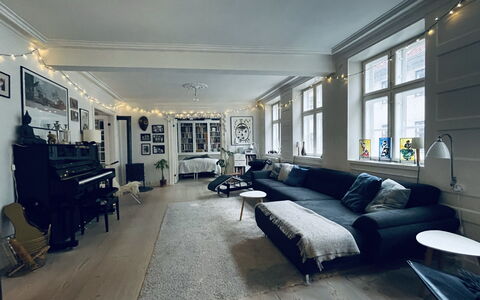 Fiolstræde - Family House On The Pedestrian Street: Living Room