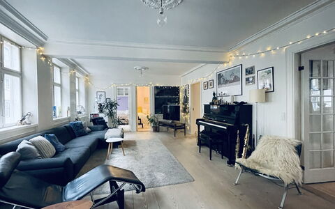 Fiolstræde - Family House On The Pedestrian Street: Living Room