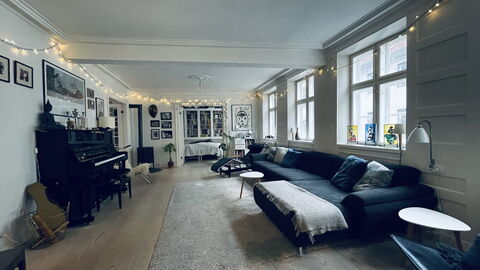 Fiolstræde - Family House On The Pedestrian Street: Living Room