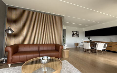 Islands Brygge Waterfront - 6 People - 3 Br - Balc: Living Room