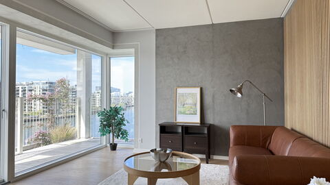 Islands Brygge Waterfront - 6 People - 3 Br - Balc: Living Room