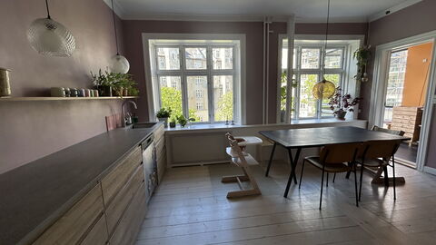 Østerbro - 2 Br - 4 People - Family: Dining Room, Kitchen