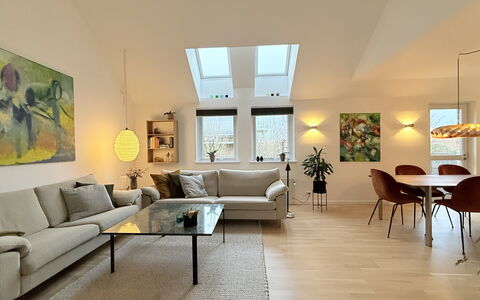 Frederiksberg - Parking - 1 Bedroom - 2 People: Dining Room, Living Room