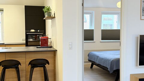 Frederiksberg - Parking - 1 Bedroom - 2 People: Bedroom, Kitchen