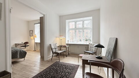Nørrebro - 2 People - 1 Br - Close to Metro: Living Room