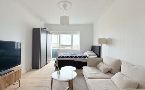 Nørrebro - Studio - 2 People - 2 Balcony: Bedroom, Living Room