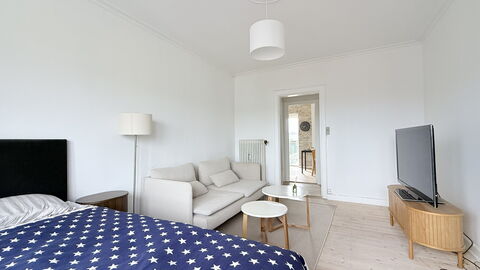 Nørrebro - Studio - 2 People - 2 Balcony: Bedroom, Living Room