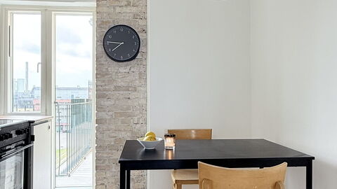 Nørrebro - Studio - 2 People - 2 Balcony: Kitchen