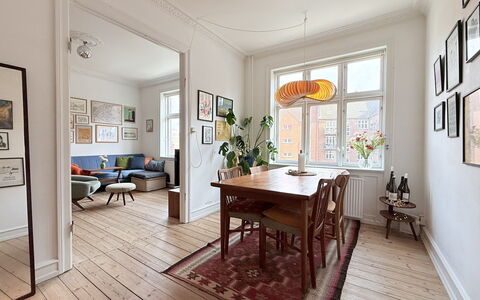 Nørrebro - 2 People - 1 Br - Close to Metro.: Dining Room