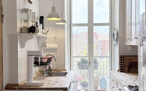 Nørrebro - 2 People - 1 Br - Close to Metro.: Kitchen