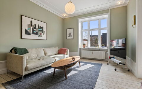 Nørrebro - 2 Br - 4 People - Metro: Living Room