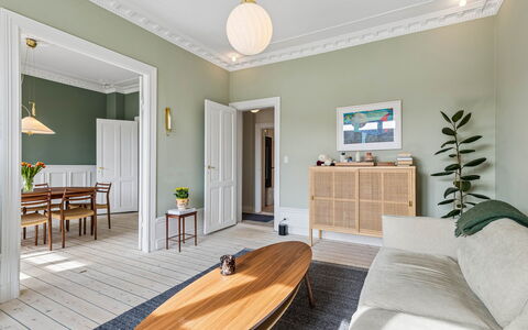 Nørrebro - 2 Br - 4 People - Metro: Living Room