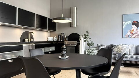 Hellerup - 1 Br - 2 People - Close to Train: Dining Room, Kitchen, Living Room