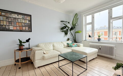 Østerbro - 2 People - 1 Br - Loft: Living Room