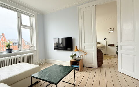 Østerbro - 2 People - 1 Br - Loft: Living Room