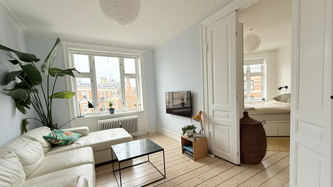 Østerbro - 2 People - 1 Br - Loft: Living Room