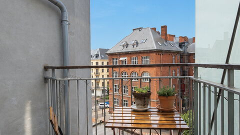 Østerbro - 2 People - 1 Br - Loft: Balcony / Terrace / Patio