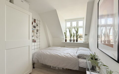 Vesterbro - 2 People - Loft Apartment: Bedroom