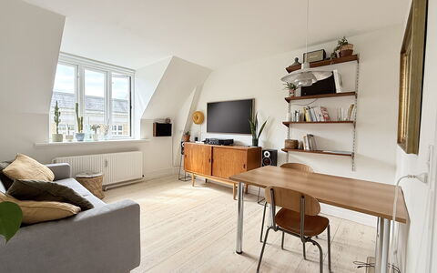 Vesterbro - 2 People - Loft Apartment: Living Room