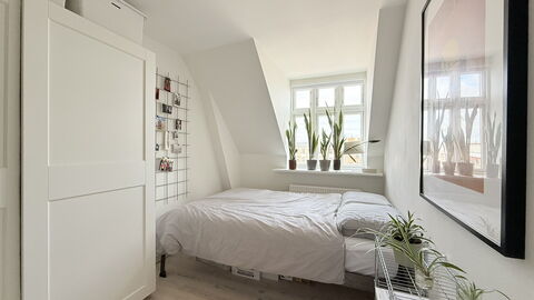 Vesterbro - 2 People - Loft Apartment: Bedroom