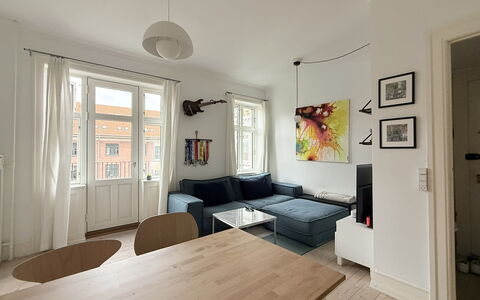 Østerbro - Close Metro - 2 People - 1 Br: Living Room