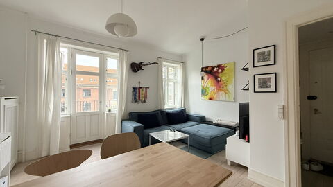 Østerbro - Close Metro - 2 People - 1 Br: Living Room