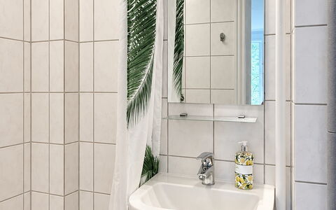 Østerbro - 2 People - 1 Br - Close to Metro: Bathroom