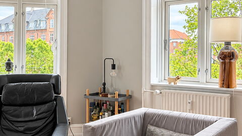 Østerbro - 2 People - 1 Br - Close to Metro: Living Room