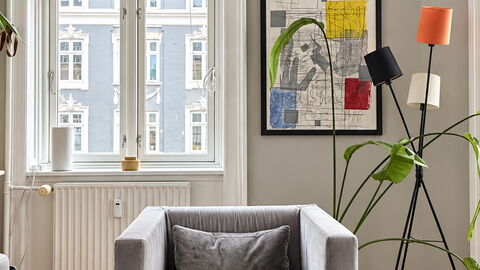 Østerbro - 2 People - 1 Br - Close to Metro: Living Room