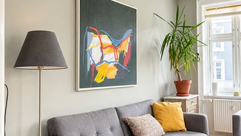 Østerbro - 2 People - 1 Br - Close to Metro: Living Room