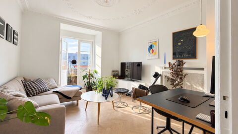 Østerbro - Loft Apartment for 2 People: Living Room