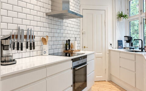 Nørrebro - 4 People - 2 Br - Close to Lakes: Kitchen