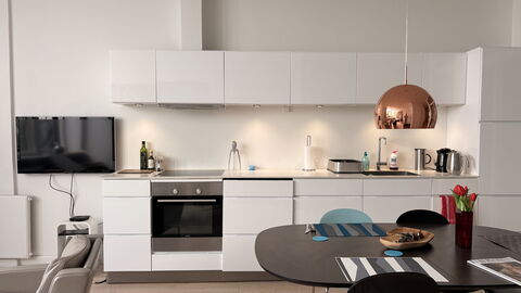 Købmagergade - Copenhagen Downtown: Kitchen, Living Room