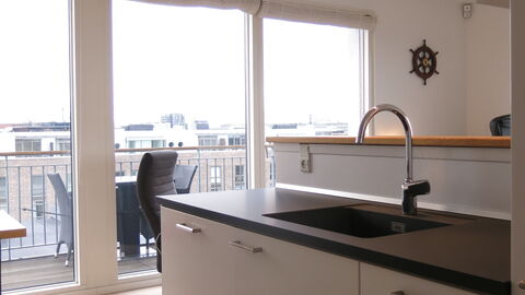 Islands Brygge - Nice View 8th Floor: Dining Room, Kitchen, Living Room